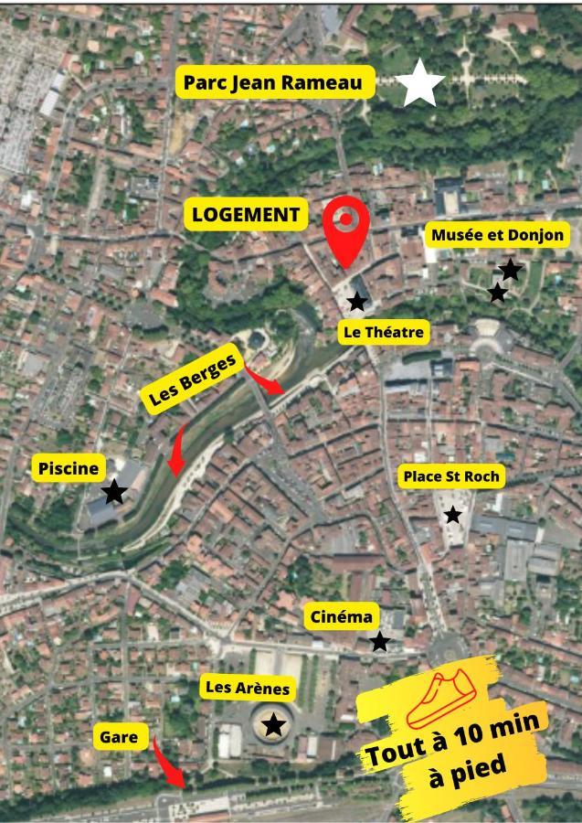 Le Wlerick 4 - Hyper Centre - Au Calme - Wifi Apartment Mont-de-Marsan Luaran gambar